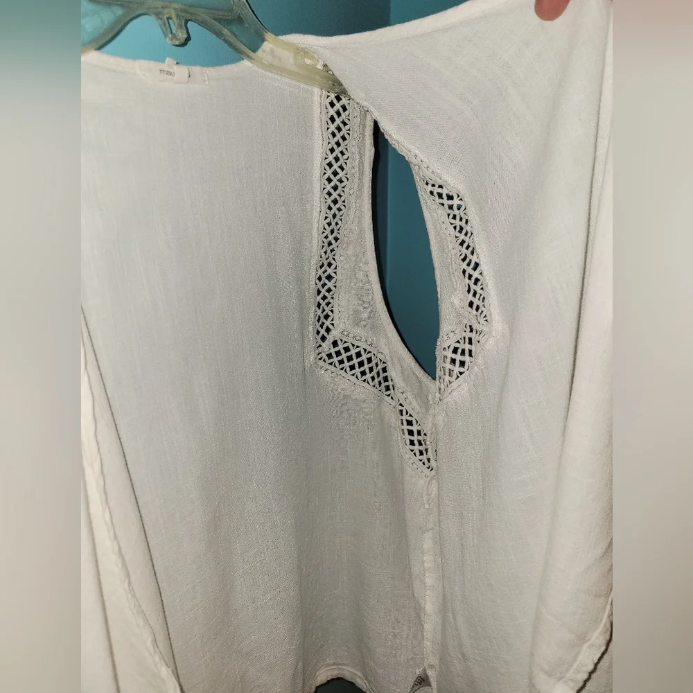Maurices Linen White Open Front Caridgan Vest sz. XXL - Picture 6 of 6
